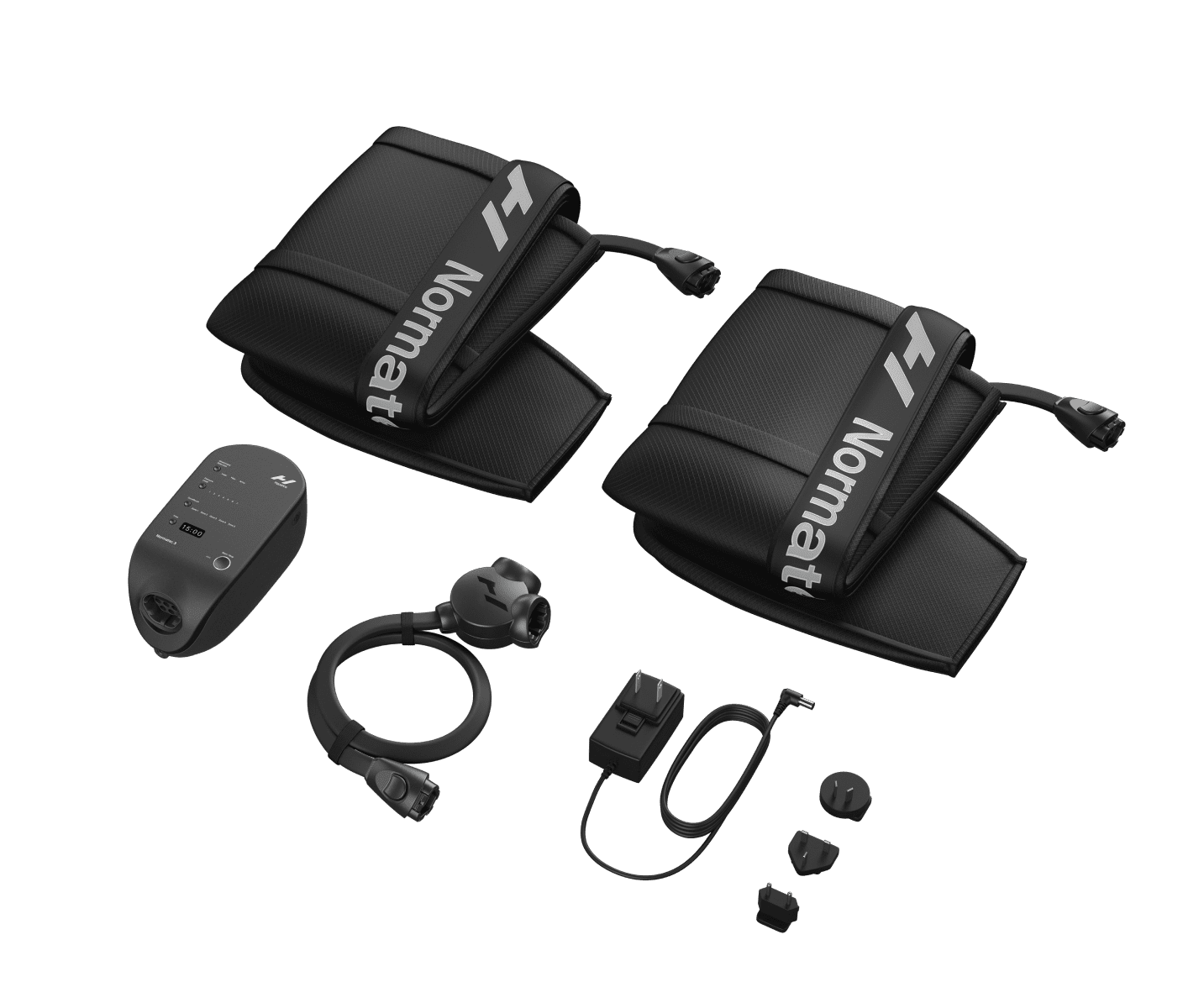 Normatec 3 Pace compression therapy system available with Klarna financing.